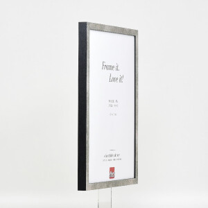 Ramka na zdjęcia z drewna, profil 42, szkło muzealne srebrne 35x50 cm