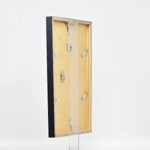 Rama na zdjęcia z drewna, profil 42, szkło muzealne, antracyt, 35x50 cm