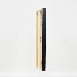 Effect – ramka na zdjęcia z drewna profilowego 42, szkło muzeum srebrne 50x50 cm