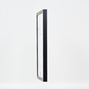 Ramka na zdjęcia effect, drewniana, profil 42, szkło muzealne srebrne, 50x65 cm