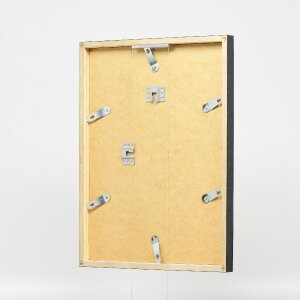 Ramka na zdjęcia z drewna, profil 42, szkło muzealne srebrne 50x75 cm