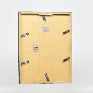 Ramka na zdjęcia z drewnianym profilem 42, szkło muzealne, antracyt, 60x60 cm