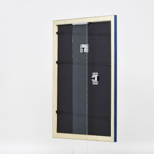 Ramka na zdjęcia z drewna Effect Profil 43, royalblau, 18x27 cm, szkło muzealne