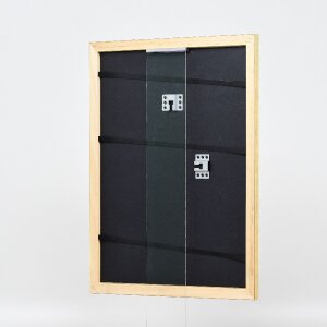 Ramka na zdjęcia z drewna Profil 43 złoty 20x30 cm z szkłem muzealnym