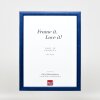 Ramka na zdjęcia z drewna Profil 43 royalblau 20x30 cm z szkłem muzealnym