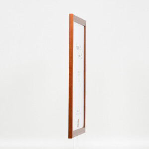 Ramka na zdjęcia z drewna Effect Profil 43 brązowa 20x30 cm z szkłem muzealnym