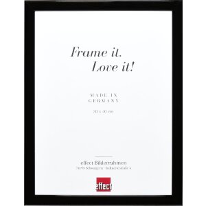 Rama na zdjęcia z drewna Effect, profil 43, czarny lakier...