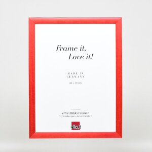 Ramka na zdjęcia z drewna, profil 43, kolor łosoś, 35x100 cm, szkło muzealne – Effect