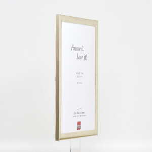 Ramka na zdjęcia z drewna Effect Profil 43, srebrna, 40x50 cm, z szkłem muzealnym