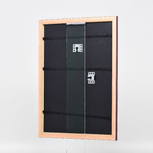 Ramka na zdjęcia z drewna Effect Profil 43, czerwona, 50x100 cm, szkło muzealne