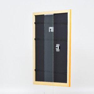 Ramka na zdjęcia z drewna Profil 43, 50x50 cm, miodowa, z szkłem muzealnym