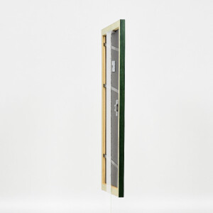 Ramka na zdjęcia z drewna Effect, profil 43, tannengrün, 50x60 cm, szkło muzealne