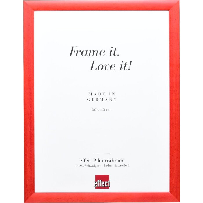 Ramka na zdjęcie z drewna Effect, profil 43, łosoś, 60x60 cm, szkło muzealne