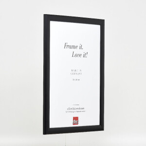 Ramka na zdjęcia z drewna Profil 43, czarna, szkło muzealne 59,4x84,1 cm