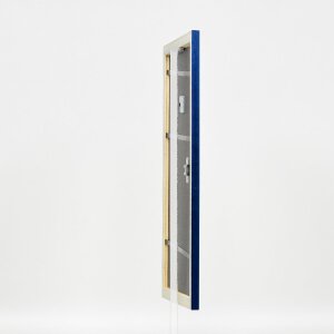 Ramka na zdjęcia z drewna naturalnego Profil 43, royalblau, 59,4x84,1 cm, szkło muzealne
