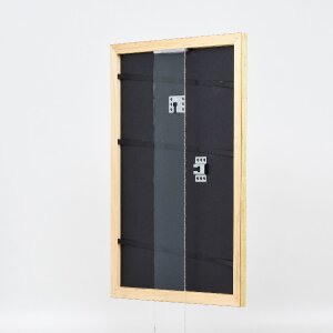Ramka na zdjęcia z drewna Profil 43 gold 62x93 cm z szkłem muzealnym