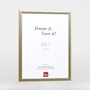 Ramka na zdjęcia z drewna Effect Profil 43 srebrna 10,5x14,8 cm z szkłem muzealnym