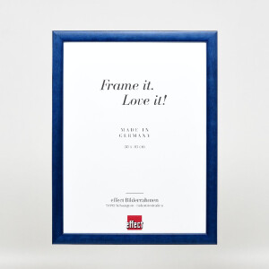 Ramka na zdjęcia z drewna Effect, model Profil 43, royalblau, 30,5x91,5 cm, szkło muzealne