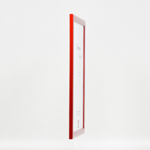 Ramka na zdjęcia effect Profil 43, czerwona, wysoki połysk, 61x91,5 cm, z szkłem muzealnym