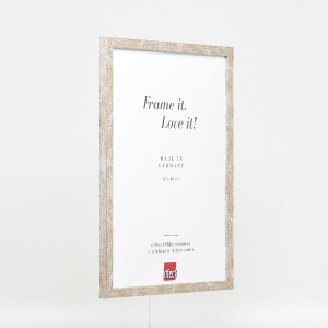 Rama drewniana Effect Profil 51, antyk srebrny, szkło muzealne 10x15 cm