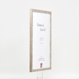 Rama drewniana Effect 51, antyczny srebrny, 18x24 cm, szkło muzealne