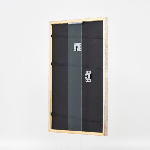 Rama drewniana Profil 51 antik srebrny 28x35 cm z szkłem muzealnym UV 70%