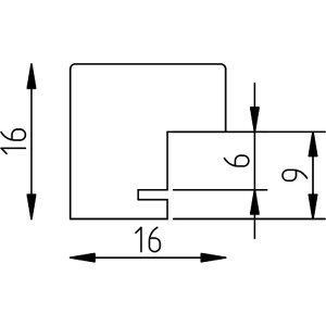 Ramka na zdjęcia effect Profil 51 antyk złoty 30,5x91,5 cm z szkłem muzealnym