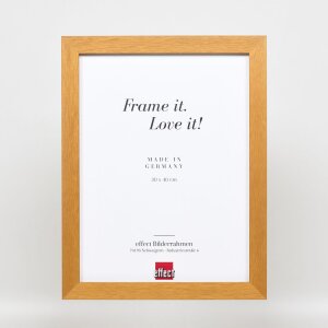 Efekt Drewniana ramka na zdjęcia Profil 52 dąb 42x59,4 cm szkło muzealne