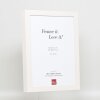 Efekt Drewniana ramka na zdjęcia Profil 55 biała 10x15 cm Szkło muzealne