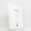 Efekt Drewniana ramka na zdjęcia Profil 55 biała 10x15 cm Szkło muzealne