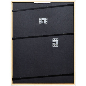 Ramka na zdjęcia z drewna Effect Profil 69, szara, 18x24 cm, szkło muzealne