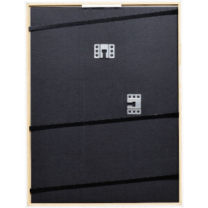 Ramka na zdjęcia z drewna Profil 69, biała, szkło muzeum 21x29 cm