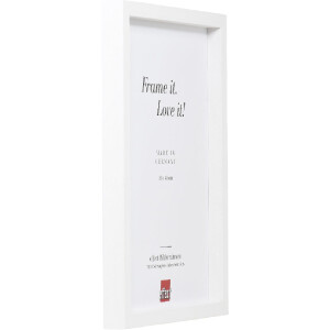 Rama na zdjęcia z drewna Effect Profil 74, biała, 29,7x42 cm, szkło muzealne