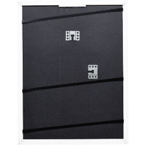 Ramka na zdjęcia z drewna Profil 74, biała 40x50 cm, szkło muzealne