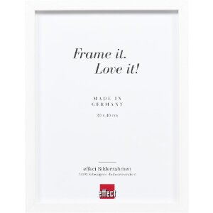 Rama na zdjęcia z drewna Profil 74, biała 40x60 cm, szkło...