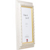 Rama na zdjęcia z drewna „Profil 80” biała 25x70 cm z szkłem muzealnym