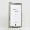 Efekt Drewniana rama Profil 94 srebrny 25x80 cm Szkło muzealne
