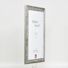 Efekt Drewniana rama Profil 94 srebrny 25x80 cm Szkło muzealne