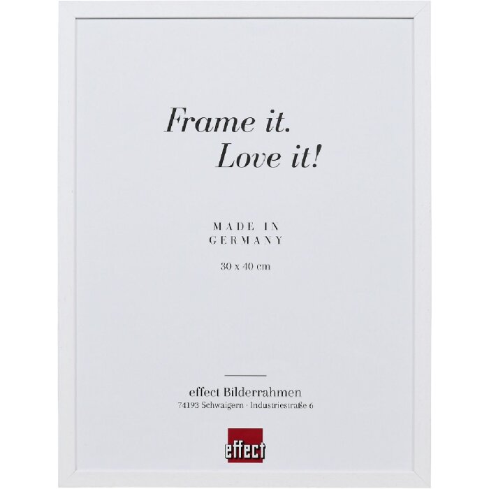 Ramka na zdjęcia z drewna Profil 2330 biała 7x10 cm z szkłem muzealnym