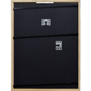 Effect Holzrahmen Profil 2330 schwarz 25x60 cm mit Museumsglas