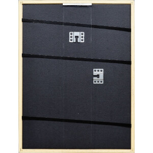 Ramka na zdjęcia z drewna Effect, profil Top S, platynowy, 13x13 cm, szkło muzealne