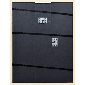 Effect Holzrahmen Profil Top S silber 20x25 cm Museumsglas