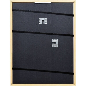 Ramka na zdjęcia Effect Holzrahmen Profil Top S gold 50x65 cm z szkłem Museumsglas, złoty drewniany ramek, 50x65 cm