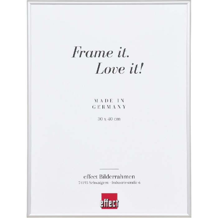 Effect B1 Rama Przeciwpożarowa Alu S1 Srebrna 59,4x84,1 cm Szkło Muzealne