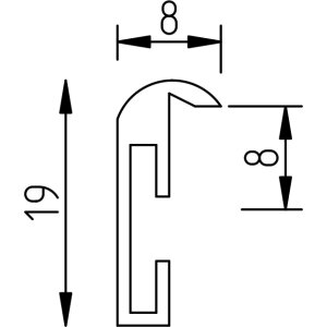 Effect B1 Rama Ognioodporna Alu S1 Srebrna 61x91,5 cm Szkło Muzealne