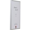 Effect B1 Brandschutz Bilderrahmen Alu Serie 2 silber 25x80 cm Museumsglas