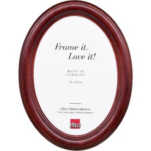 Ramka na zdjęcia owalna HB 5x7 cm, mahoni, ręcznie wykonana