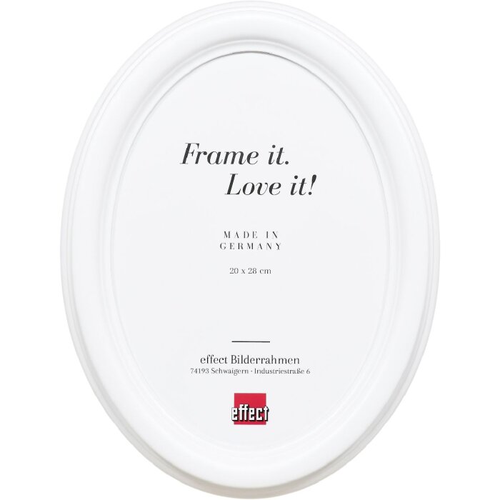 Effect Ramka na zdjęcia Owalna Profil HB 18x18 cm biała