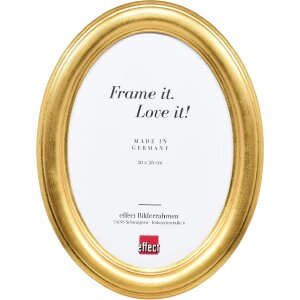 Effect Bilderrahmen Oval Profil HB 18x24 cm gold