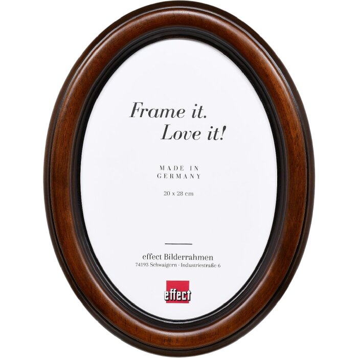 Effect Ramka na zdjęcia Owal Profil HB 20x28 cm orzechowobrązowa